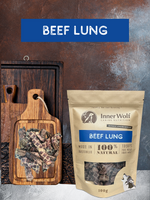 Inner Wolf Beef Lung 100g Dog Treats Sunshine Coast