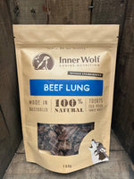 Inner Wolf Beef Lung 100g Dog Treats Sunshine Coast
