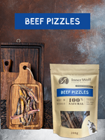 Inner Wolf Beef Pizzles 200g Dog Treats Sunshine Coast