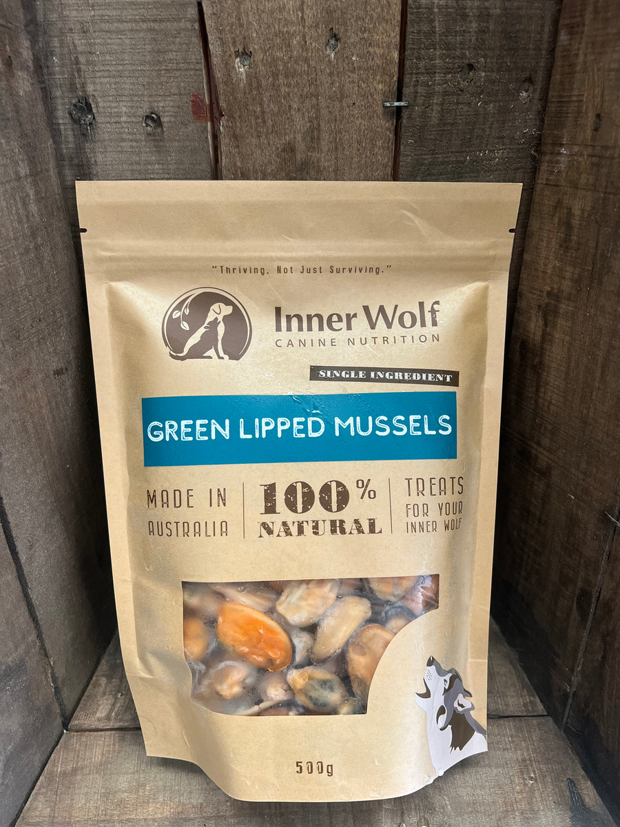 Green Lipped Mussels Frozen 500g Inner Wolf