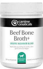 Canine Ceuticals Beef Bone Broth + Medicinal Mushrooms Dog Supplement Sunshine Coast