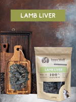 Inner Wolf Lamb Liver 200g Dog Treats Sunshine Coast