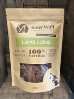 Inner Wolf Lamb Lung 100g Dog Treats Sunshine Coast