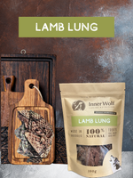 Inner Wolf Lamb Lung 100g Dog Treats Sunshine Coast