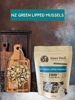 Inner Wolf NZ Green Lipped Mussels 200g Dog Treats Sunshine Coast