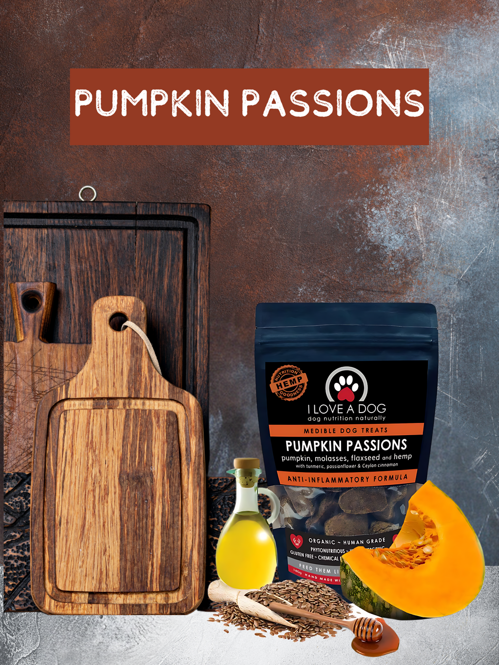 Pumpkin Passions- Anti-Inflammatory Treats 180g