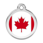 Canadian Flag Pet Tag