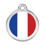 French Flag Pet Tag