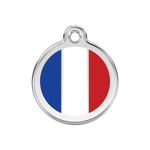 French Flag Pet Tag