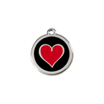 Coloured Heart Pet Tag