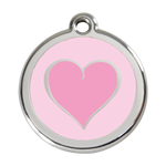 Coloured Heart Pet Tag