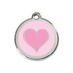 Coloured Heart Pet Tag