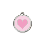 Coloured Heart Pet Tag