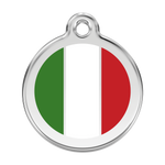 Italian Flag Pet Tag