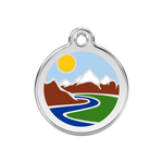 Mountains Pet Tag