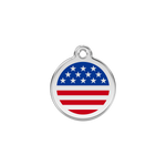 Stars & Stripes US Flag Pet Tag