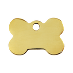 Bone Brass Pet Tag