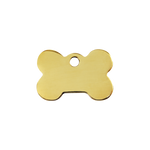 Bone Brass Pet Tag