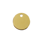 Circle Brass Pet Tag