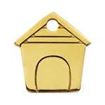 Dog House Brass Pet Tag