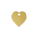 Heart Brass Pet Tag