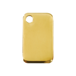 Rectangular Brass Pet Tag