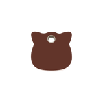 Cat Head Plastic Pet Tag