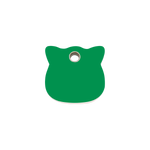 Cat Head Plastic Pet Tag
