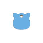 Cat Head Plastic Pet Tag