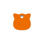 Cat Head Plastic Pet Tag