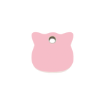 Cat Head Plastic Pet Tag