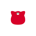 Cat Head Plastic Pet Tag