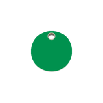 Circle Plastic Pet Tag