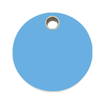 Circle Plastic Pet Tag