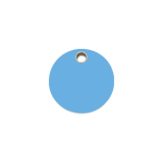 Circle Plastic Pet Tag