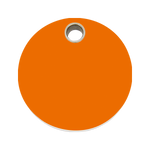 Circle Plastic Pet Tag