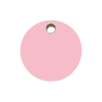 Circle Plastic Pet Tag