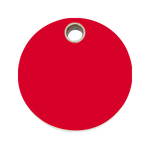 Circle Plastic Pet Tag