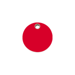 Circle Plastic Pet Tag