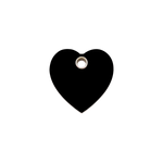 Heart Plastic Pet Tag
