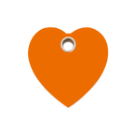 Heart Plastic Pet Tag