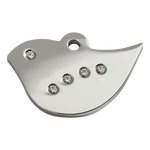 Bird Swarovski Diamanté Stainless Steel Pet Tag