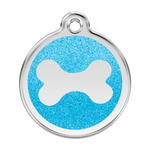 Glitter Bone Pet Tag