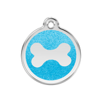 Glitter Bone Pet Tag