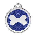 Glitter Bone Pet Tag