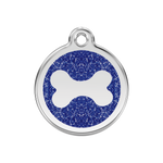 Glitter Bone Pet Tag