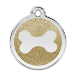Glitter Bone Pet Tag