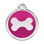 Glitter Bone Pet Tag