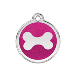Glitter Bone Pet Tag