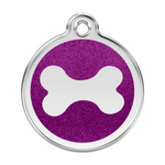 Glitter Bone Pet Tag